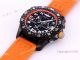 New Breitling Endurance Pro Swiss Quartz Watch Orange Rubber Strap (8)_th.jpg